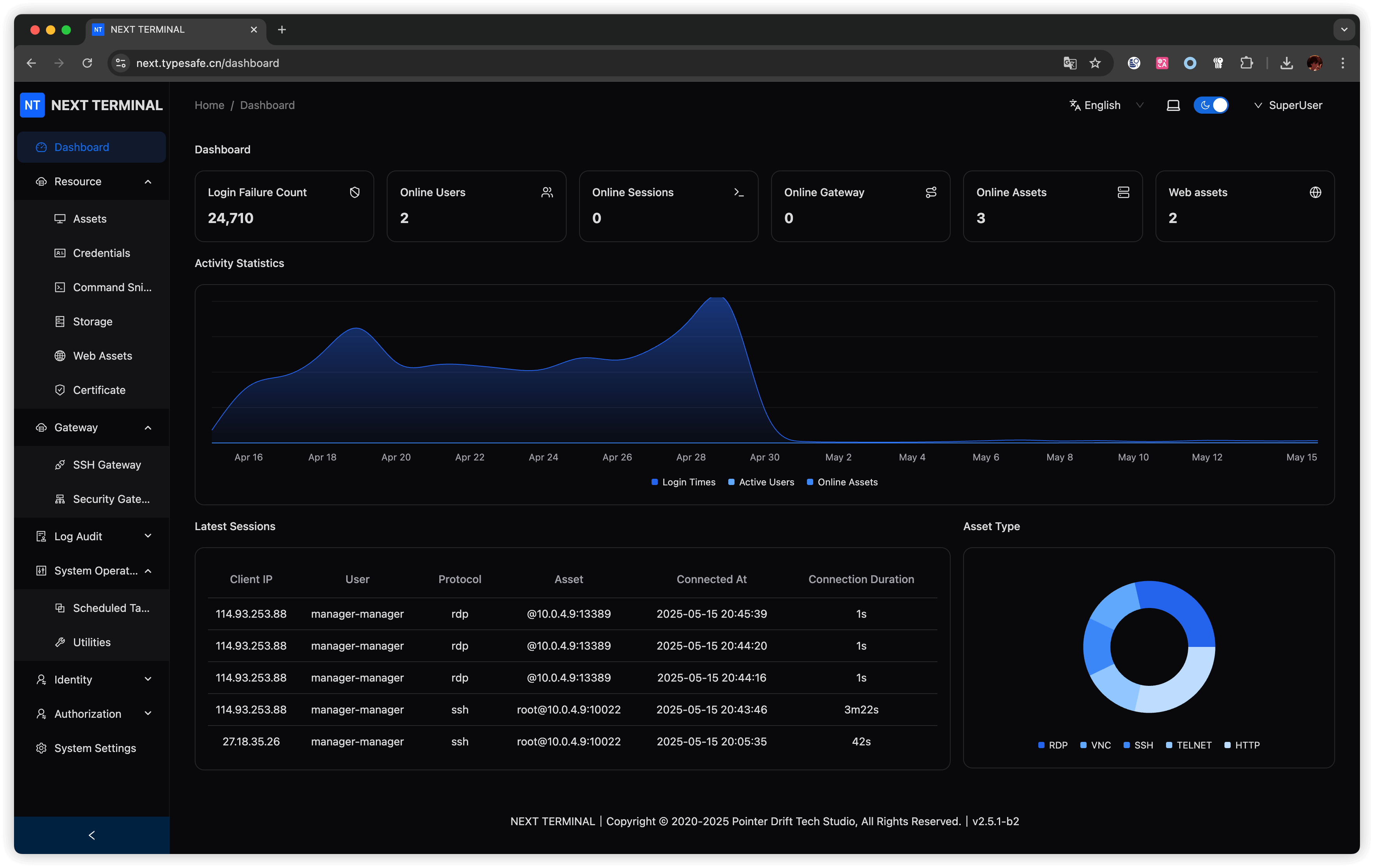 Next Terminal半开源的堡垒机跳板机